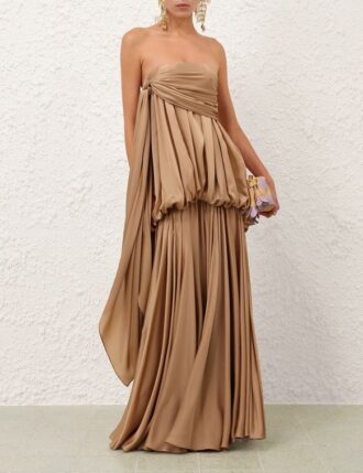 Alchemy Billow Maxikleid in Champagner online