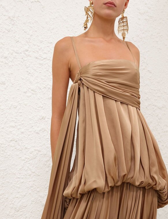 Alchemy Billow Maxikleid in Champagner online Alchemy Billow Maxikleid in Champagner online