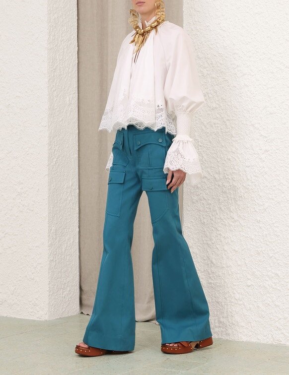 Alchemy-Bluse mit Rüschen in Elfenbein online Alchemy-Bluse mit Rüschen in Elfenbein online