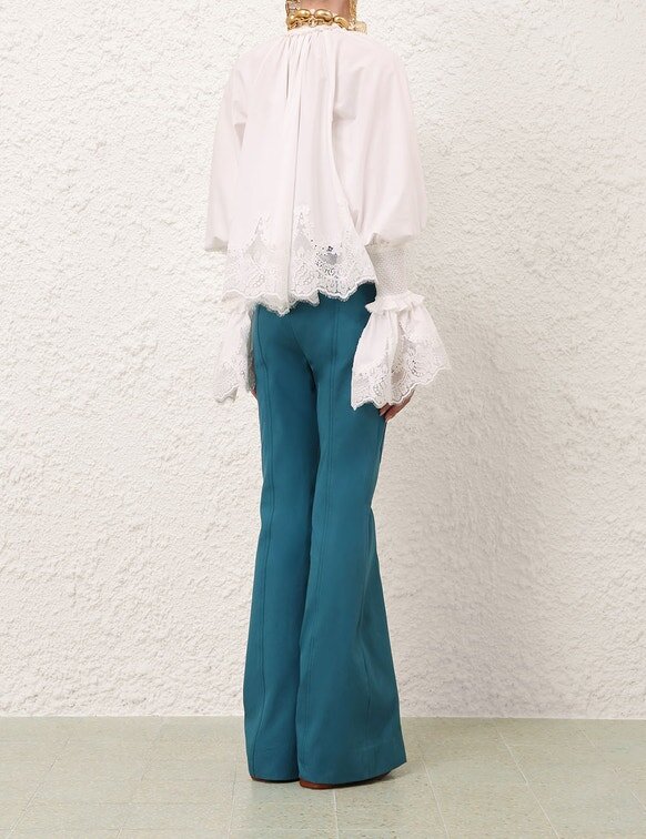 Alchemy-Bluse mit Rüschen in Elfenbein online Alchemy-Bluse mit Rüschen in Elfenbein online