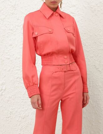 Alchemy Drill Bomberjacke in Koralle online