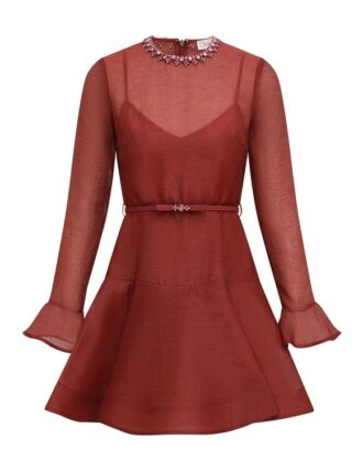 Alchemy Peplum-Minikleid Lipstick Online