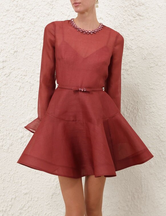 Alchemy Peplum-Minikleid Lipstick Online Alchemy Peplum-Minikleid Lipstick Online