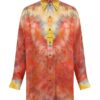 Alchemy Relaxed Satin Shirt Ruby Tie Dye Online Alchemy Relaxed Satin Shirt Ruby Tie Dye Online