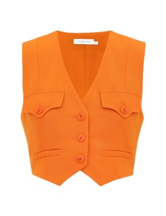Alchemy-Wollweste in Sunset Orange online
