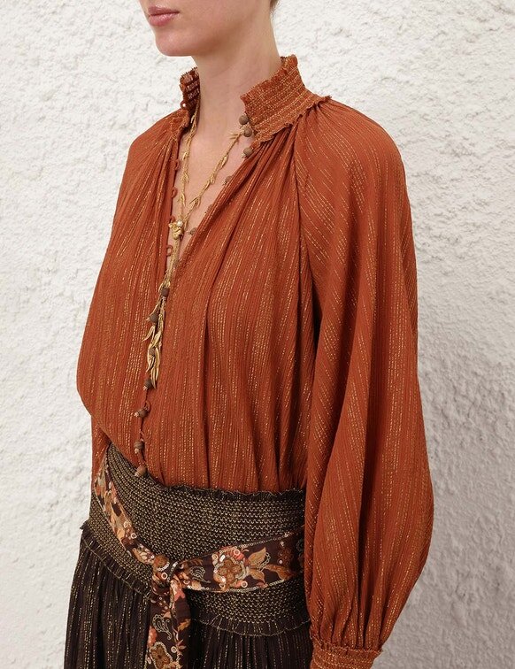 Aster-Bluse in Beige online Aster-Bluse in Beige online