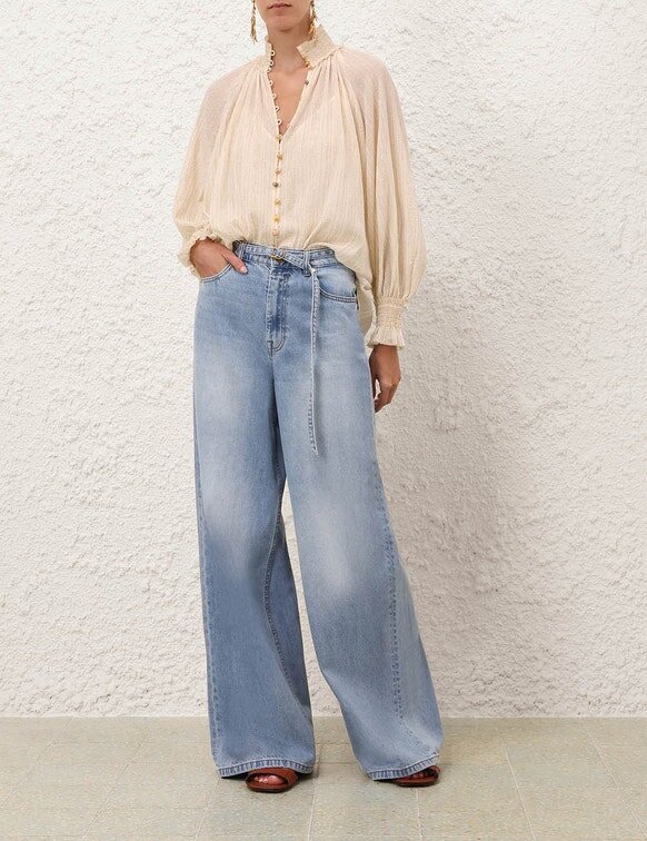 Aster-Bluse in Beige online Aster-Bluse in Beige online