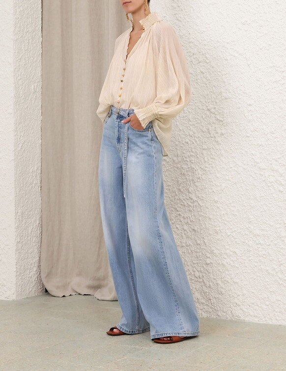 Aster-Bluse in Beige online Aster-Bluse in Beige online