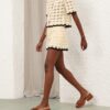 Aster Crochet Shorts Creme/Schwarz Online Aster Crochet Shorts Creme/Schwarz Online