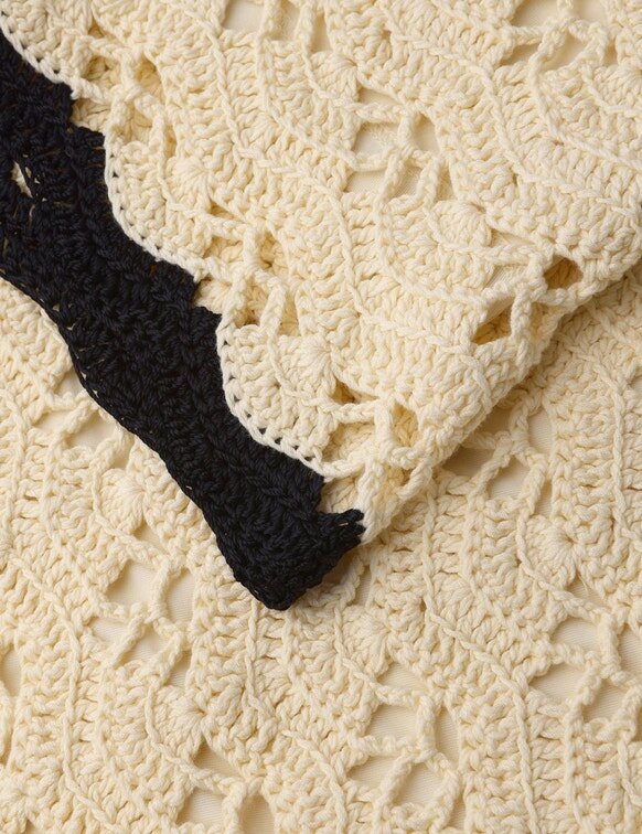 Aster Crochet Shorts Creme/Schwarz Online Aster Crochet Shorts Creme/Schwarz Online