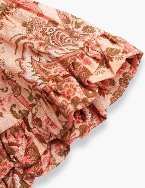 Aster Kids Bubble-Saumrock in Pink Paisley Floral online Aster Kids Bubble-Saumrock in Pink Paisley Floral online