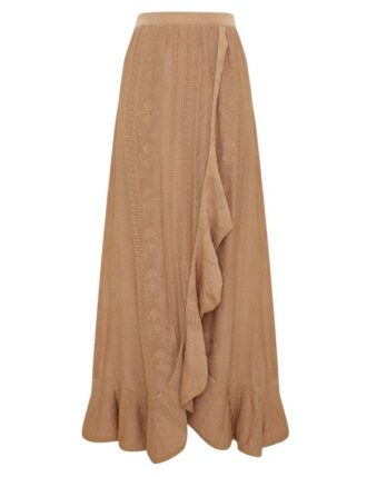 Aster Metallic-Pointelle-Röck in Metallic-Gold online