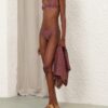 Aster Scoop Bikini-Hose in Vintage Mauve online Aster Scoop Bikini-Hose in Vintage Mauve online