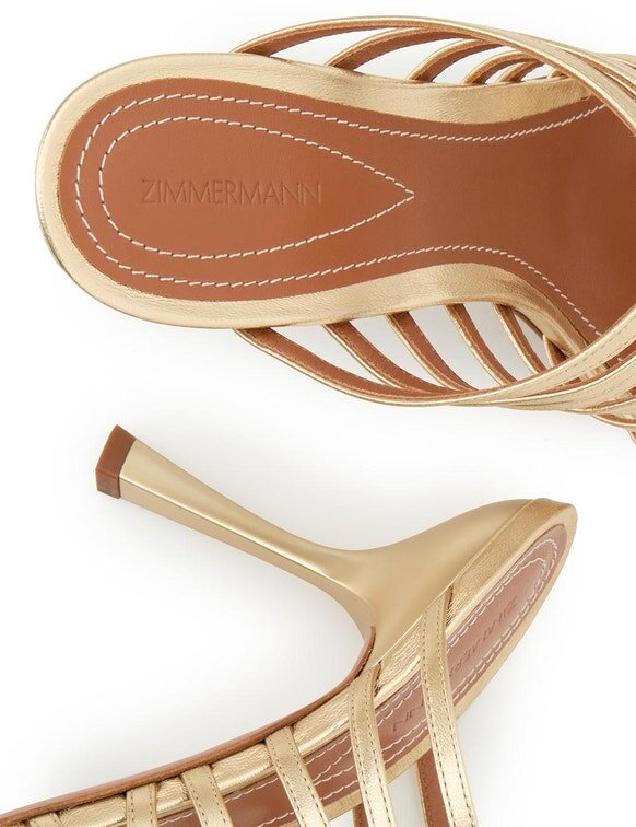 Aura Mule Sandale 85 Gold Online Aura Mule Sandale 85 Gold Online