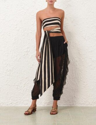 Awaken Frill Top Schwarz Online