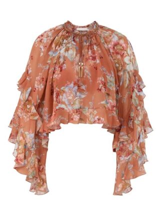 Awaken Rüschenbluse Cinnamon Floral online