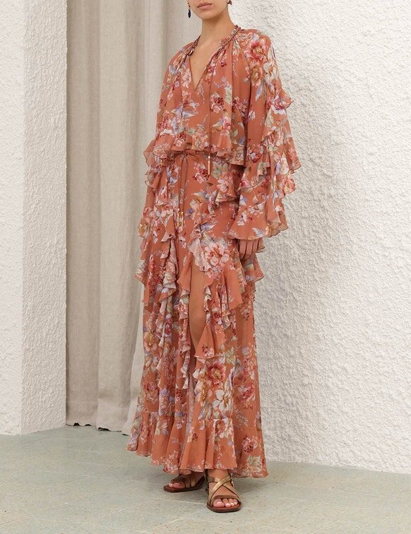 Awaken Rüschenrock Cinnamon Floral online Awaken Rüschenrock Cinnamon Floral online