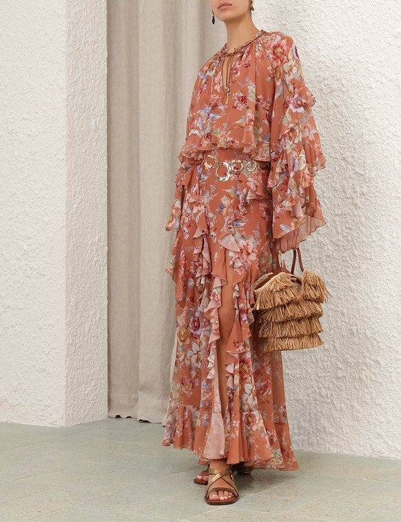 Awaken Rüschenrock Cinnamon Floral online Awaken Rüschenrock Cinnamon Floral online