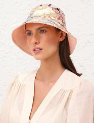 Bedruckter Canvas-Bucket-Hut „Patch Multi“ online