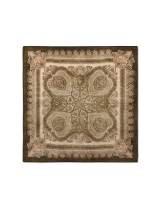 Bedrucktes Seidentuch 55 in Olive Perla Paisley online