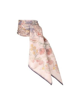 Bedrucktes Seidentuch 70 in Blau mit Blumenmuster online Bedrucktes Seidentuch 70 in Blau mit Blumenmuster online