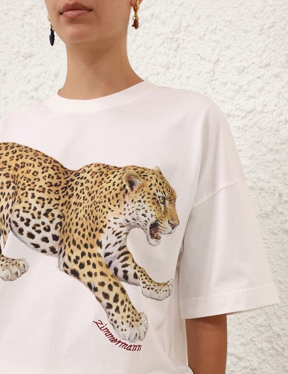 Bedrucktes T-Shirt Leopard online Bedrucktes T-Shirt Leopard online