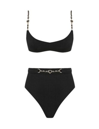 Daylight Chain Scoop Bikini Schwarz online