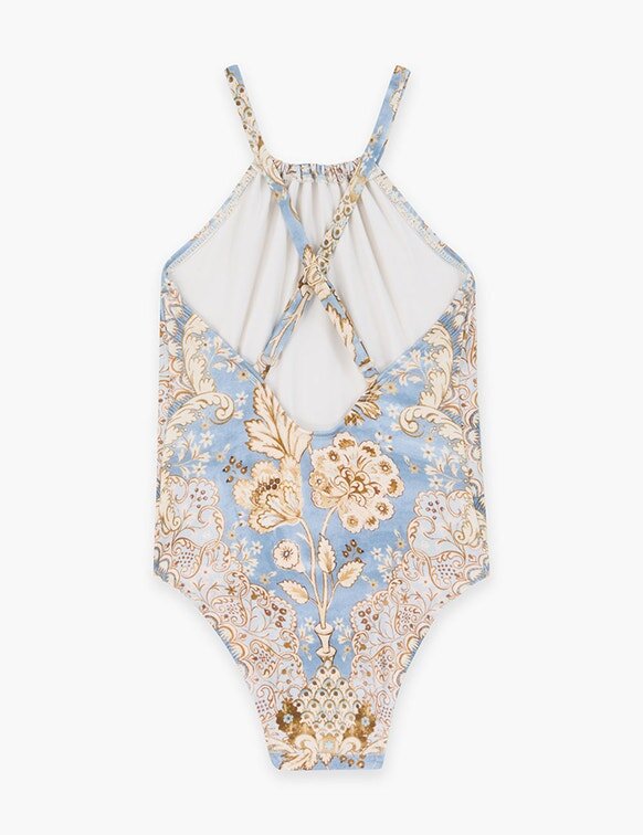 Daylight Kids Gathered 1-teiliger Bandana-Denim mit Blumenmuster online Daylight Kids Gathered 1-teiliger Bandana-Denim mit Blumenmuster online