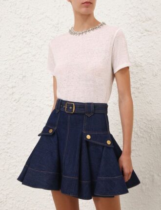 Denim-Cargo-Bluse in Harbour Blue online