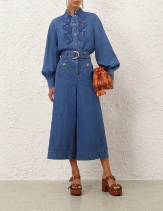 Denim-Culotte in Bay Blue online