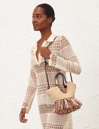 Goldentime Kleine Fransentasche Natur Online