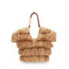 Goldentime Kleine Fransentasche Tan Fringe Stripe Online