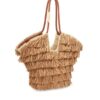 Goldentime Medium Fringe Tote Tan Fringe Stripe Online