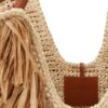 Goldentime Medium Fringe Tote Tan Fringe Stripe Online
