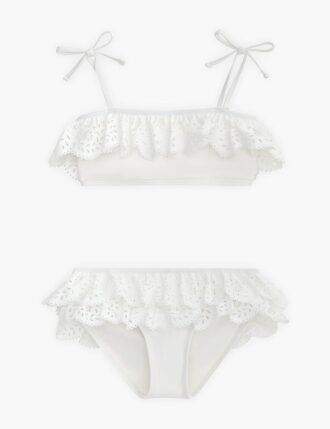 Indra Kinder-Bikinis mit Cut-outs in Elfenbein online