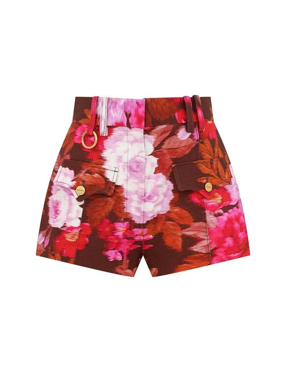 Luna bedruckte Drill-Minishorts in Chocolate Rose online Luna bedruckte Drill-Minishorts in Chocolate Rose online