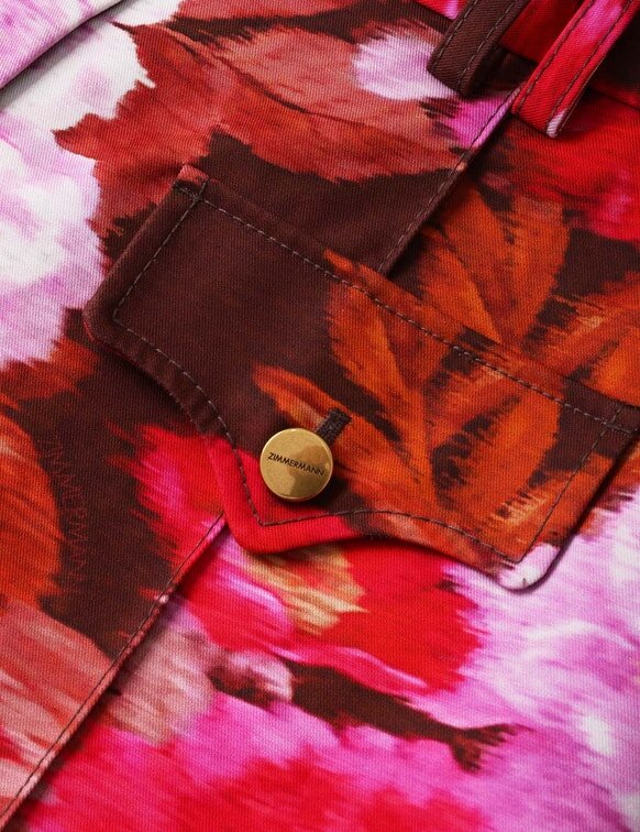 Luna bedruckte Drill-Minishorts in Chocolate Rose online Luna bedruckte Drill-Minishorts in Chocolate Rose online