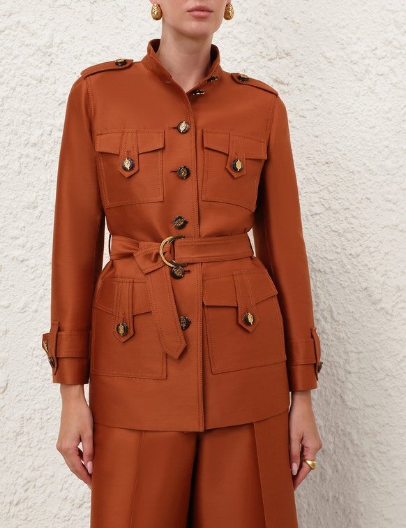 Luna Utility Jacke Dark Caramel Online Luna Utility Jacke Dark Caramel Online