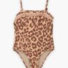 Patience Kinder-Bandeau-Badeanzug in Tan Leopard online Patience Kinder-Bandeau-Badeanzug in Tan Leopard online