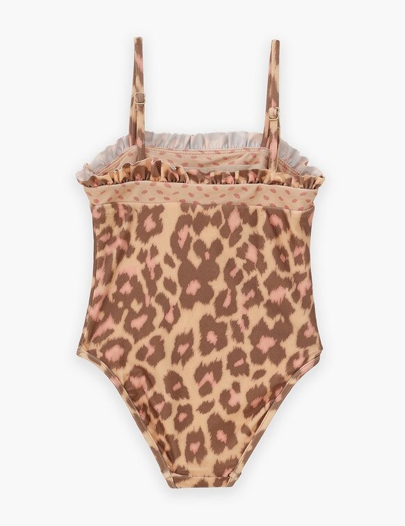 Patience Kinder-Bandeau-Badeanzug in Tan Leopard online Patience Kinder-Bandeau-Badeanzug in Tan Leopard online