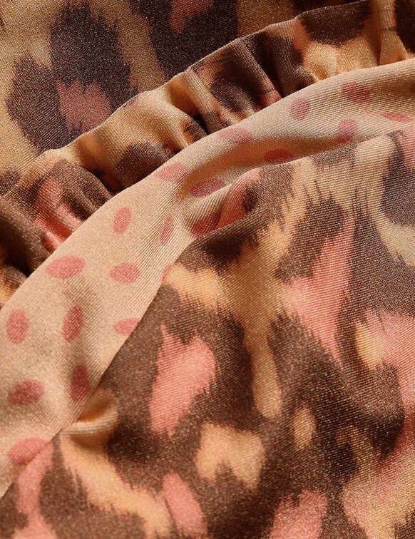 Patience Kinder-Bandeau-Badeanzug in Tan Leopard online Patience Kinder-Bandeau-Badeanzug in Tan Leopard online