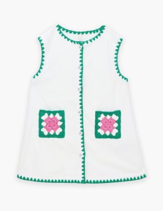 Patience Kinder-Frotteekleid in Elfenbein online