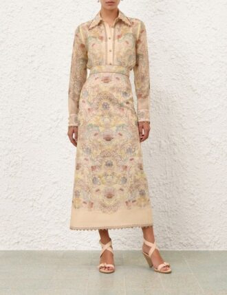 Rebellion Bleistiftrock Lemon Floral online