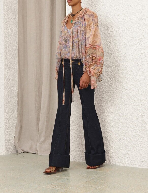 Rebellion Cordbluse mit Blumenmuster online Rebellion Cordbluse mit Blumenmuster online