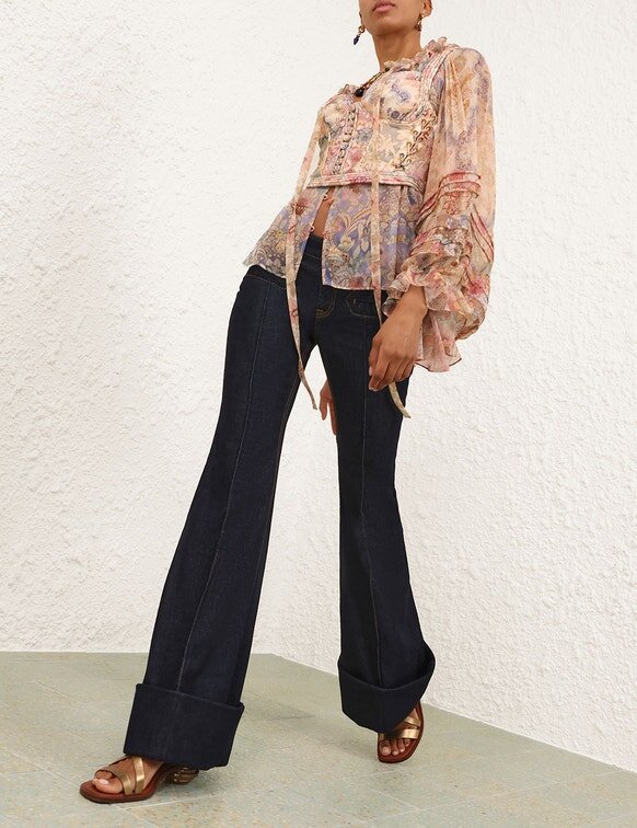 Rebellion Cordbluse mit Blumenmuster online Rebellion Cordbluse mit Blumenmuster online