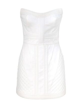 Rebellion Corded Corset Kleid Ivory Online Rebellion Corded Corset Kleid Ivory Online