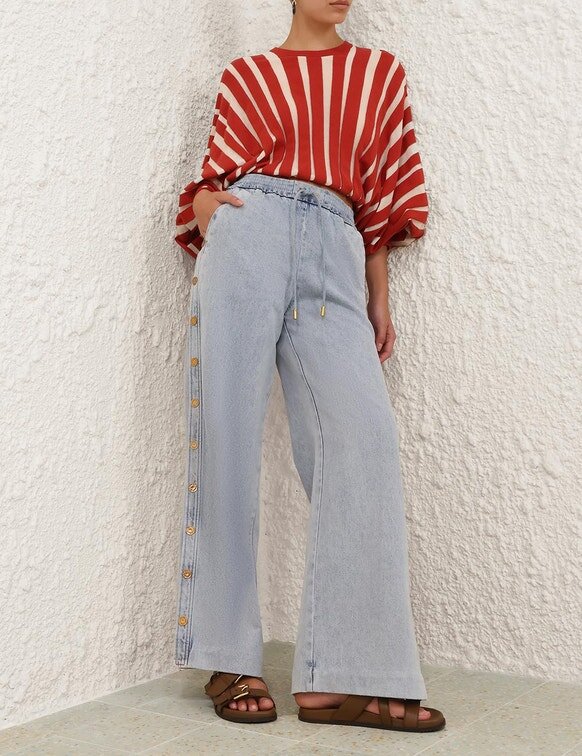 Rebellion Drawn Sweater Rot/Creme gestreift Online Rebellion Drawn Sweater Rot/Creme gestreift Online