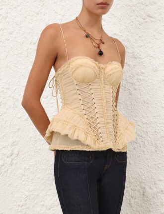 rebellion frayed corset cream online 2 330x429 - Rebellion Frayed Corset Cream Online