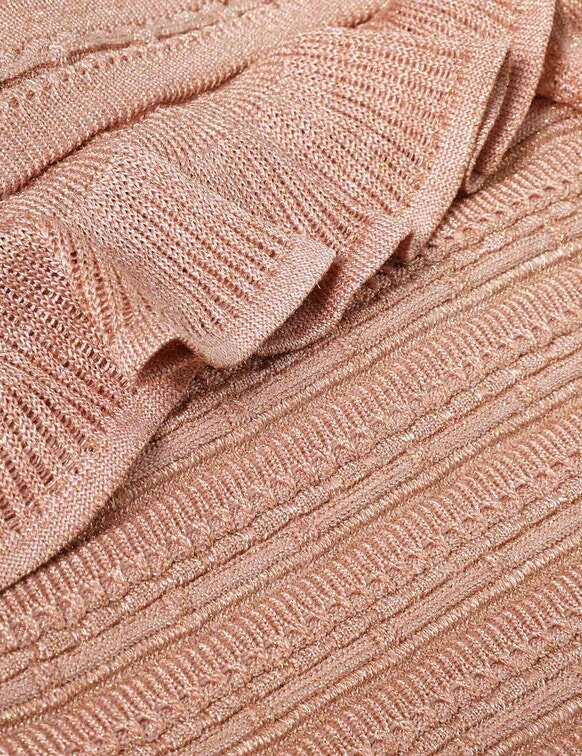 Rebellion Frill Cami in Metallic-Roségold online Rebellion Frill Cami in Metallic-Roségold online