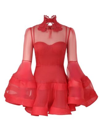 Rebellion Lantern Minikleid in Rot online
